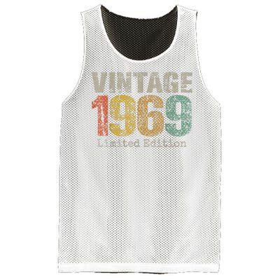 Vintage 1969 55th Birthday Gifts 55 Year Old Mesh Reversible Basketball Jersey Tank