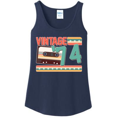 Vintage 1974 50th Birthday Cassette Tape Ladies Essential Tank