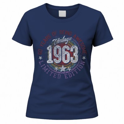 Vintage 1963 60 Year Old Gifts Limited Edition 60th Birthday Love Cute Women's T-Shirt