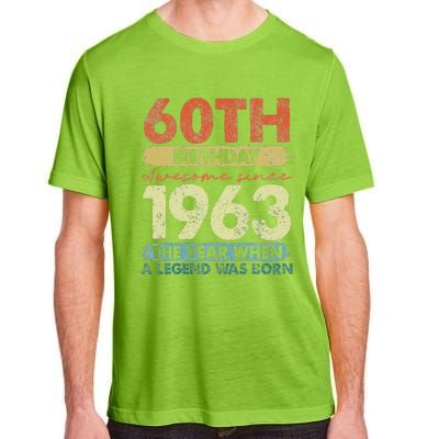 Vintage 1963 60 Year Old Gifts Limited Edition 60th Birthday Adult ChromaSoft Performance T-Shirt