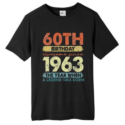 Vintage 1963 60 Year Old Gifts Limited Edition 60th Birthday Tall Fusion ChromaSoft Performance T-Shirt