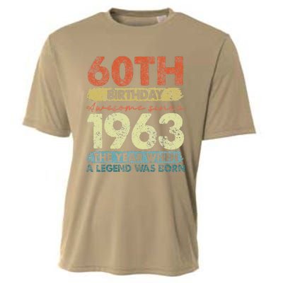 Vintage 1963 60 Year Old Gifts Limited Edition 60th Birthday Cooling Performance Crew T-Shirt