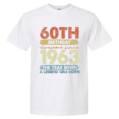 Vintage 1963 60 Year Old Gifts Limited Edition 60th Birthday Garment-Dyed Heavyweight T-Shirt