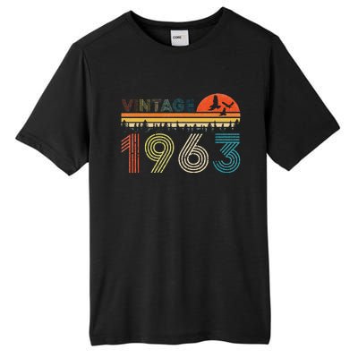 Vintage 1963 60 Years Old 60th Birthday Gifts For Women Tall Fusion ChromaSoft Performance T-Shirt