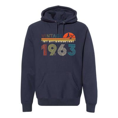 Vintage 1963 60 Years Old 60th Birthday Gifts For Women Premium Hoodie