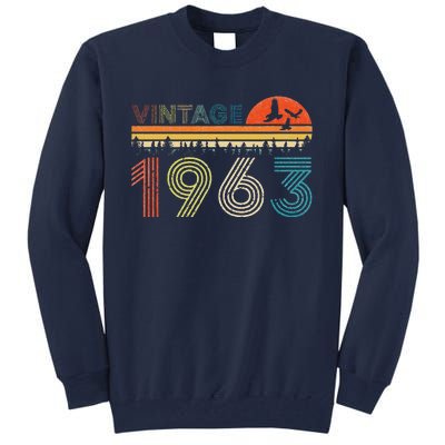 Vintage 1963 60 Years Old 60th Birthday Gifts For Women Tall Sweatshirt