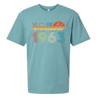 Vintage 1963 60 Years Old 60th Birthday Gifts For Women Sueded Cloud Jersey T-Shirt