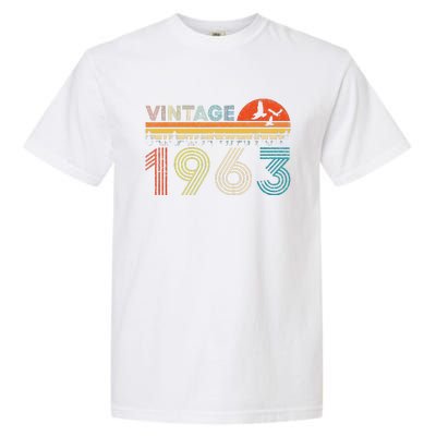 Vintage 1963 60 Years Old 60th Birthday Gifts For Women Garment-Dyed Heavyweight T-Shirt