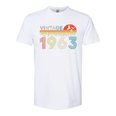 Vintage 1963 60 Years Old 60th Birthday Gifts For Women Softstyle CVC T-Shirt