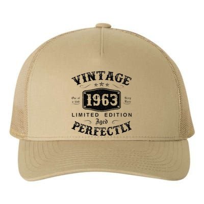 Vintage 1963 60 Years Old 60th Birthday Gifts For Yupoong Adult 5-Panel Trucker Hat