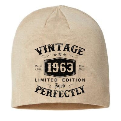 Vintage 1963 60 Years Old 60th Birthday Gifts For Sustainable Beanie