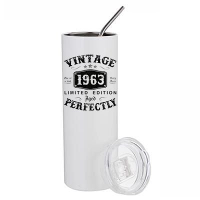 Vintage 1963 60 Years Old 60th Birthday Gifts For Stainless Steel Tumbler