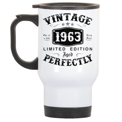 Vintage 1963 60 Years Old 60th Birthday Gifts For Stainless Steel Travel Mug