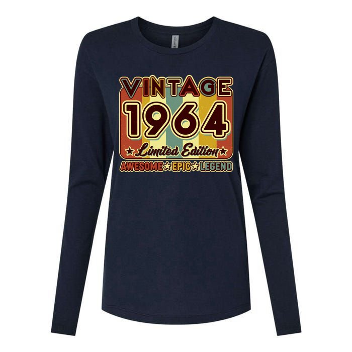 Vintage 1964 60th Birthday Limited Edition Awesome Epic Legend Womens Cotton Relaxed Long Sleeve T-Shirt