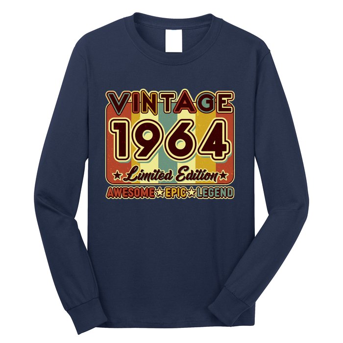 Vintage 1964 60th Birthday Limited Edition Awesome Epic Legend Long Sleeve Shirt