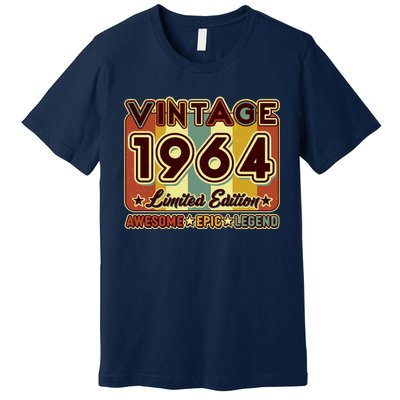 Vintage 1964 60th Birthday Limited Edition Awesome Epic Legend Premium T-Shirt