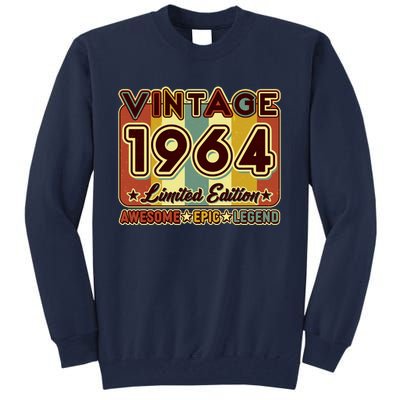 Vintage 1964 60th Birthday Limited Edition Awesome Epic Legend Tall Sweatshirt