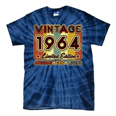 Vintage 1964 60th Birthday Limited Edition Awesome Epic Legend Tie-Dye T-Shirt