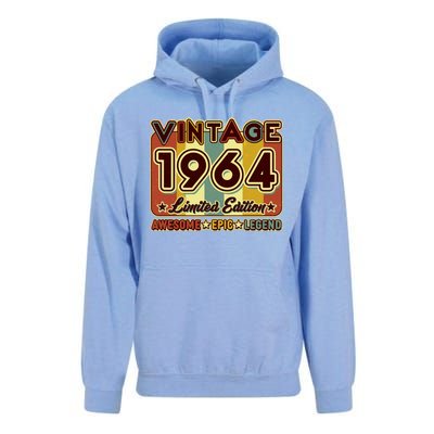 Vintage 1964 60th Birthday Limited Edition Awesome Epic Legend Unisex Surf Hoodie