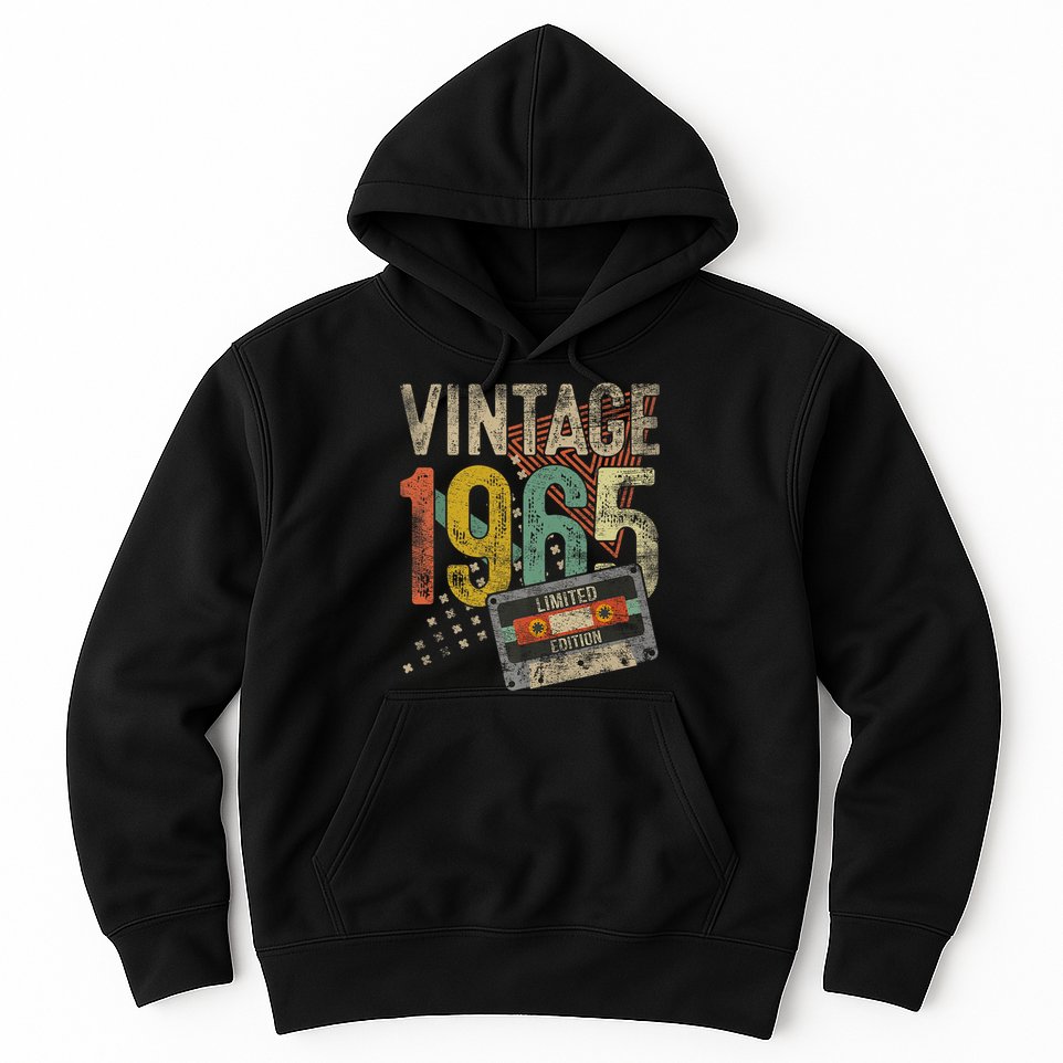 Vintage 1965 60th Birthday 60 Year Old Hoodie