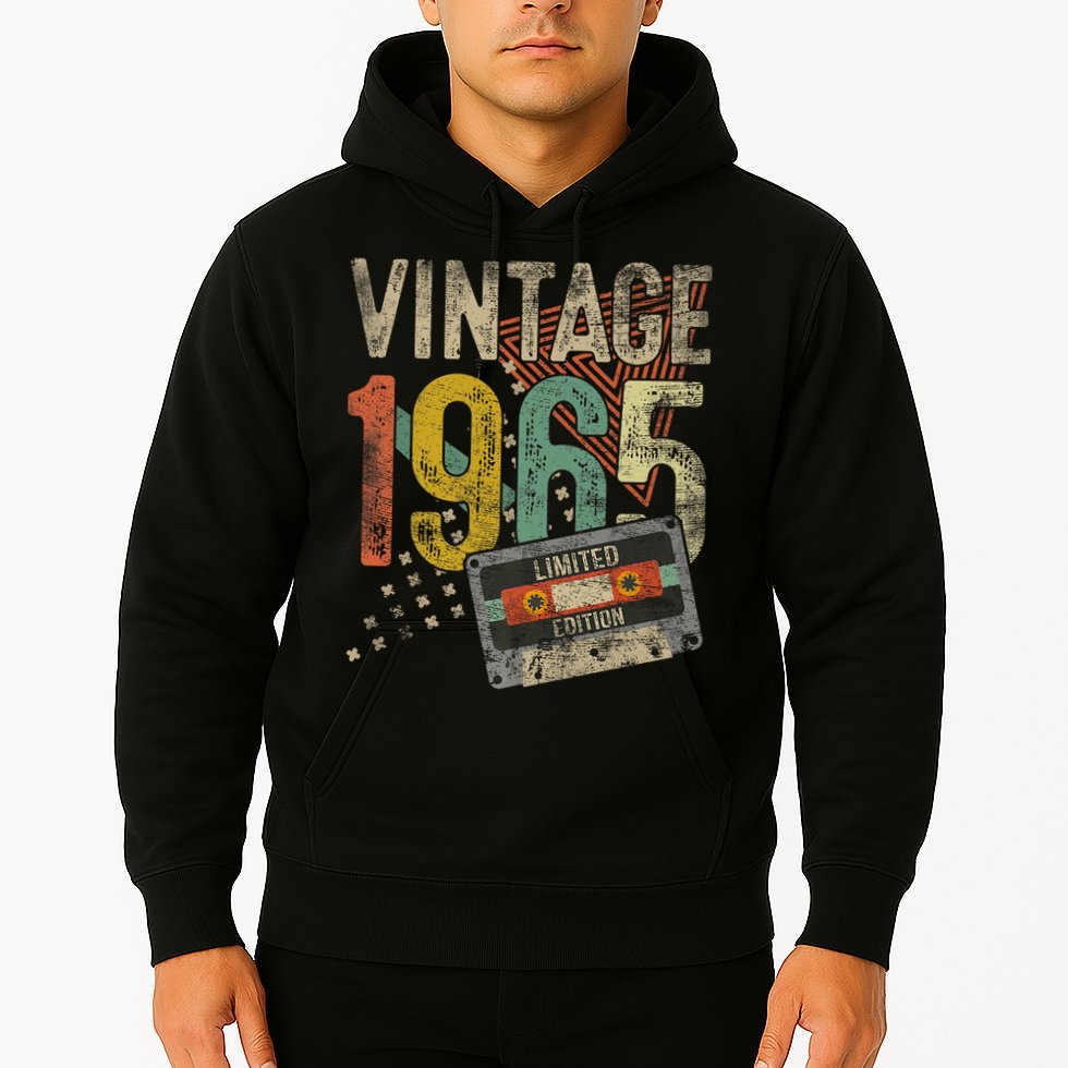 Vintage 1965 60th Birthday 60 Year Old Hoodie