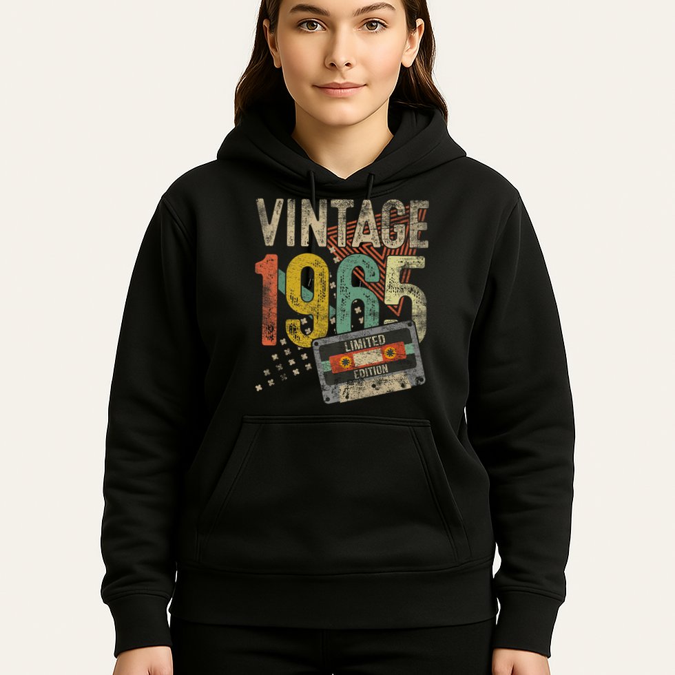 Vintage 1965 60th Birthday 60 Year Old Hoodie