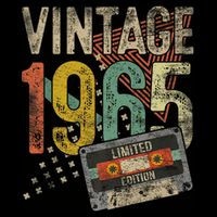 Vintage 1965 60th Birthday 60 Year Old Hoodie