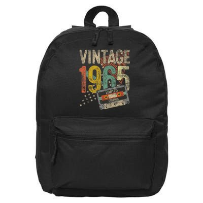 Vintage 1965 60th Birthday 60 Year Old 16 in Basic Backpack