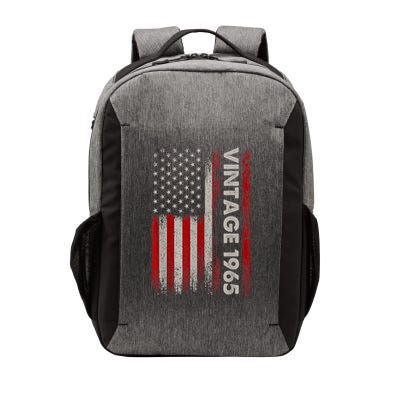 Vintage 1965 60th Birthday 60 Years Old American Flag Vector Backpack
