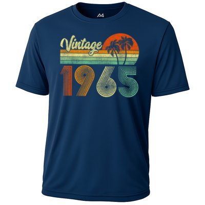 Vintage 1965 60th Birthday 60 Years Old Retro Cooling Performance Crew T-Shirt