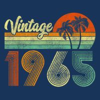 Vintage 1965 60th Birthday 60 Years Old Retro T-Shirt