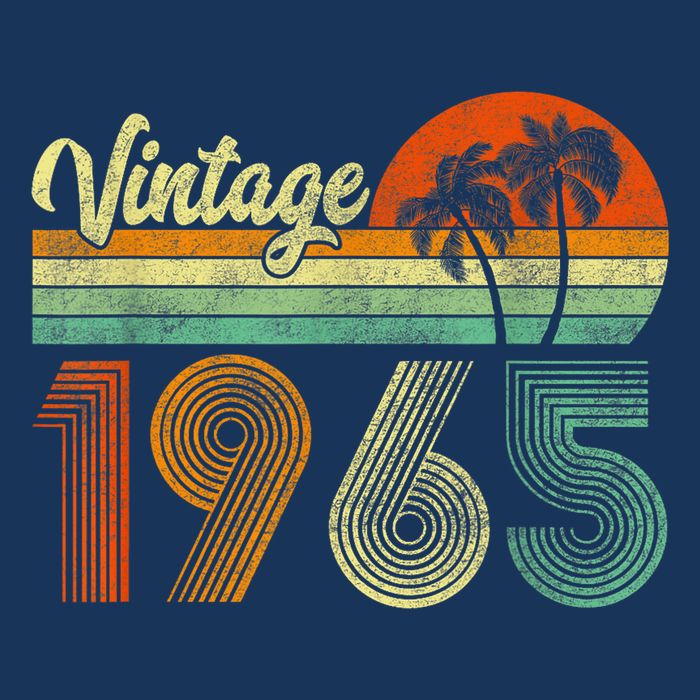 Vintage 1965 60th Birthday 60 Years Old Retro T-Shirt