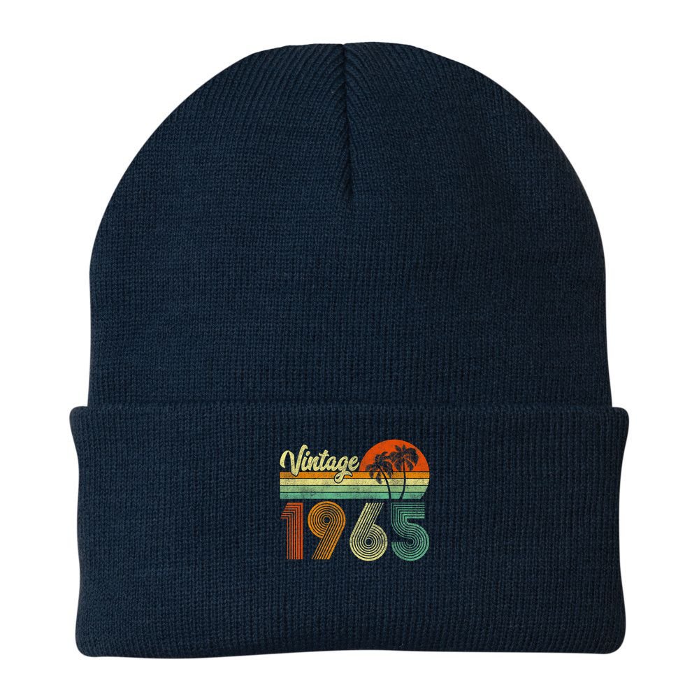Vintage 1965 60th Birthday 60 Years Old Retro Beanie