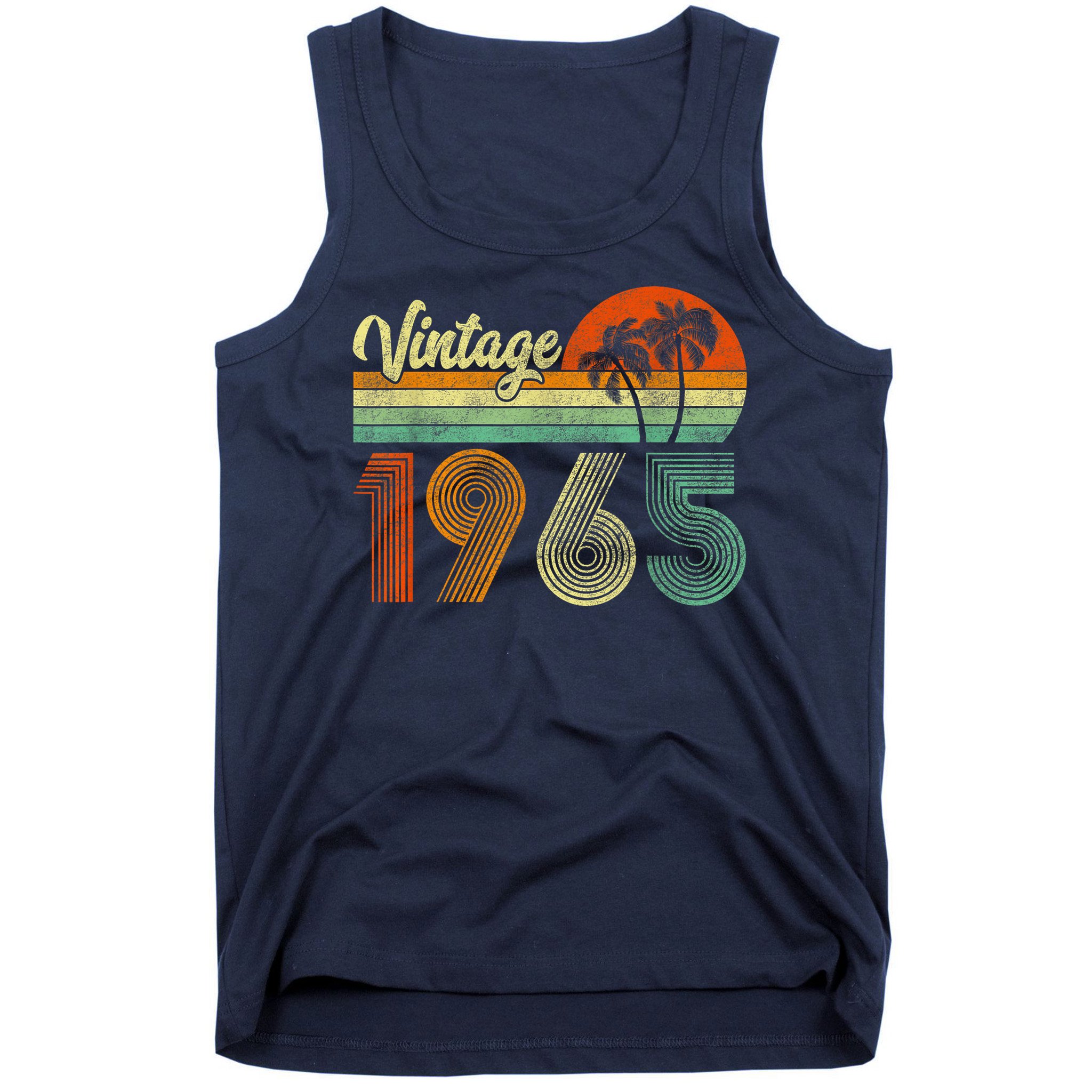 Vintage 1965 60th Birthday 60 Years Old Retro Tank Top