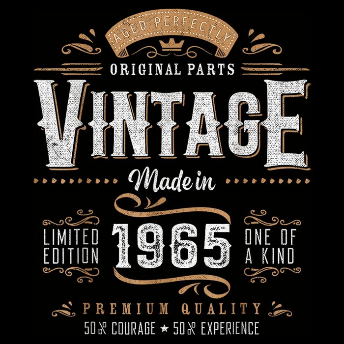 Vintage 1965 60th Birthday Retro 60 Year Old Boy Hoodie
