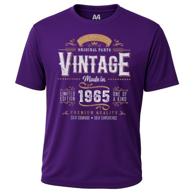 Vintage 1965 60th Birthday Retro 60 Year Old Boy Cooling Performance Crew T-Shirt