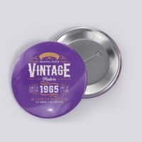Vintage 1965 60th Birthday Retro 60 Year Old Boy Button