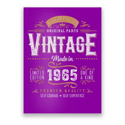 Vintage 1965 60th Birthday Retro 60 Year Old Boy Poster
