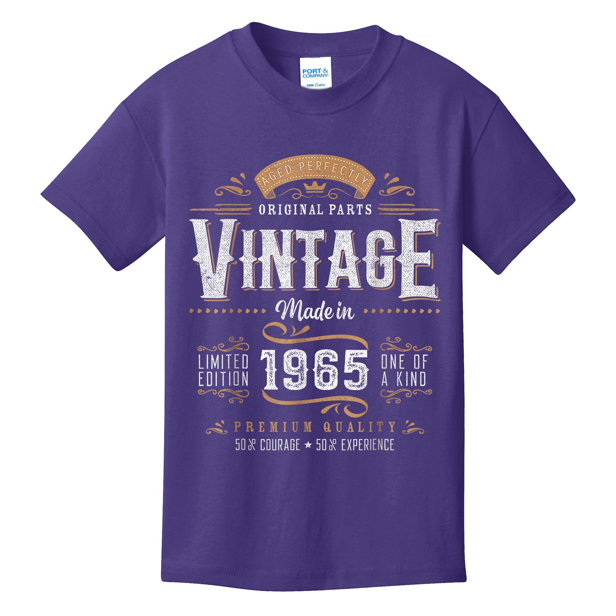 Vintage 1965 60th Birthday Retro 60 Year Old Boy Kids T-Shirt