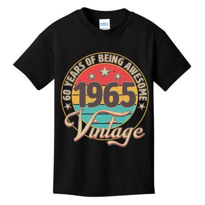Vintage 1965 60 Years Of Being Awesome Kids T-Shirt