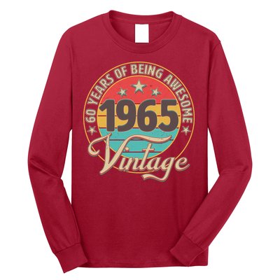 Vintage 1965 60 Years Of Being Awesome Long Sleeve Shirt