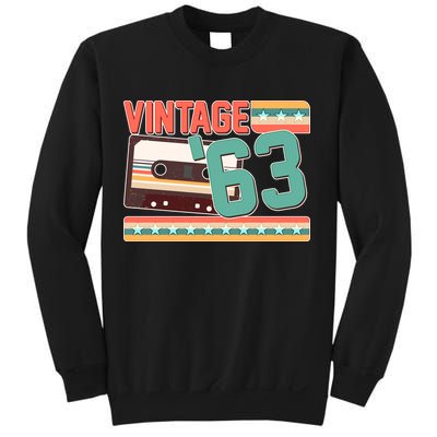 Vintage 1963 60th Birthday Cassette Tape Sweatshirt