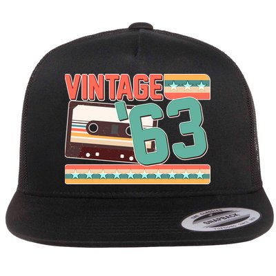 Vintage 1963 60th Birthday Cassette Tape Flatbill Hat