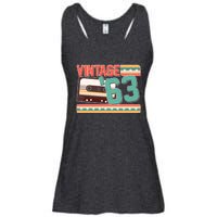 Vintage 1963 60th Birthday Cassette Tape Ladies Essential Flowy Tank