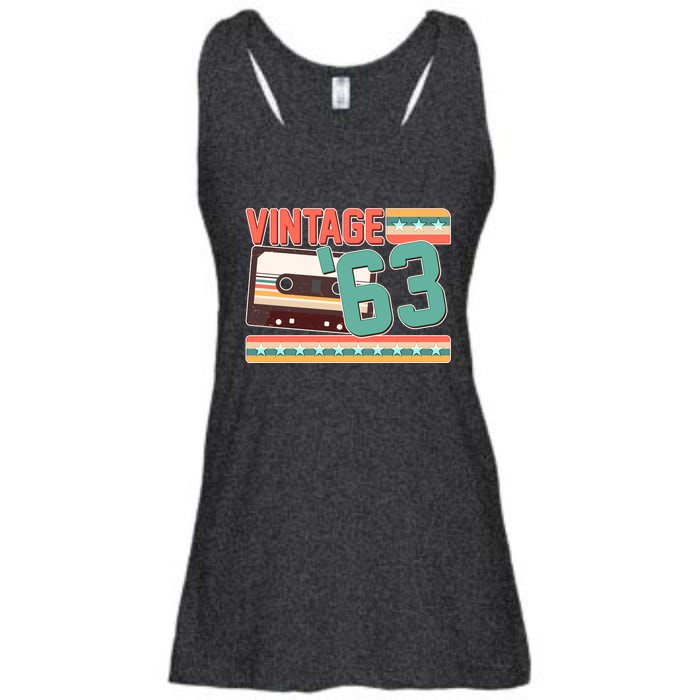 Vintage 1963 60th Birthday Cassette Tape Ladies Essential Flowy Tank