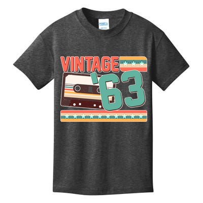 Vintage 1963 60th Birthday Cassette Tape Kids T-Shirt