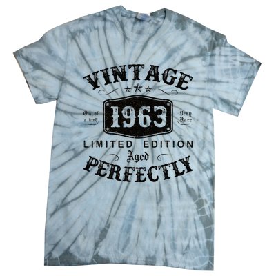 Vintage 1963 60 Years Old 60th Birthday Gifts Tie-Dye T-Shirt