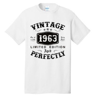 Vintage 1963 60 Years Old 60th Birthday Gifts Tall T-Shirt