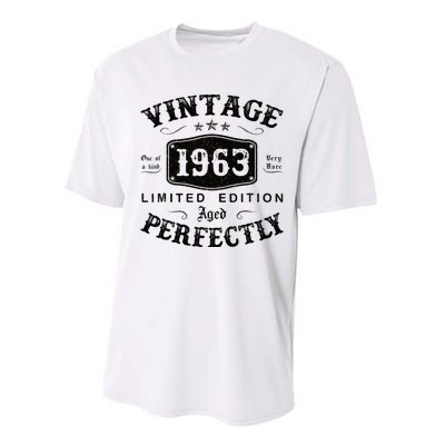 Vintage 1963 60 Years Old 60th Birthday Gifts Performance Sprint T-Shirt