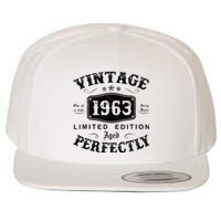 Vintage 1963 60 Years Old 60th Birthday Gifts Wool Snapback Cap